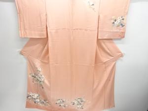 作家物　椿に枝垂れ花模様訪問着
